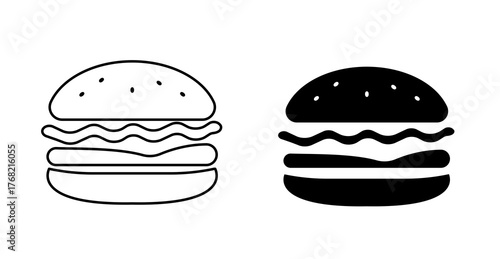 fast food hamburger icon