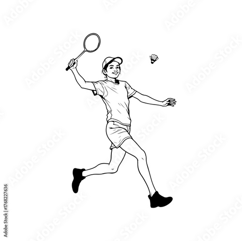tennis player vector