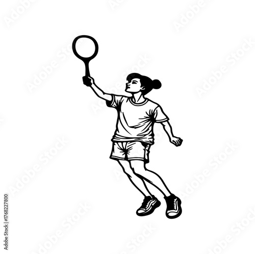 tennis player vector illustration