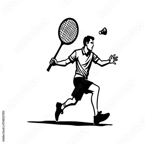 tennis player vector