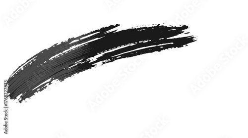 Black paint brush stroke for design element use cases
