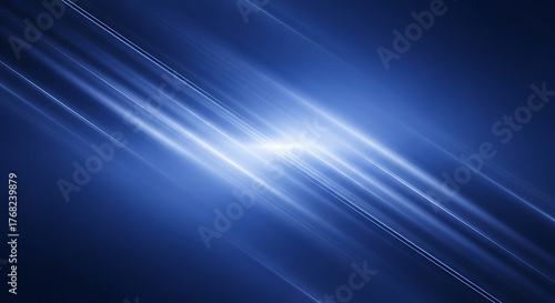 Abstract blue light streak background with dynamic lines and vibrant glow for futuristic technology and innovation concept