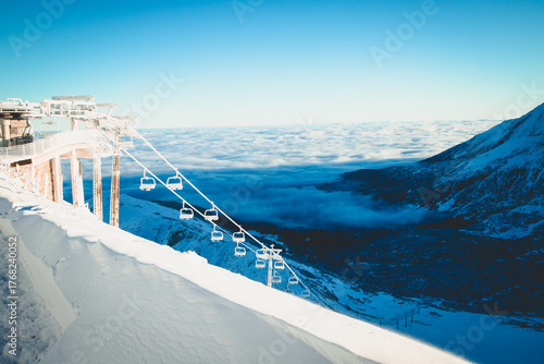 kasprowy Wierch and the surrounding area in winter, Tatra mountains, Poland