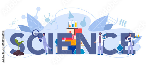 Scientific Research and Discovery Educational Concept