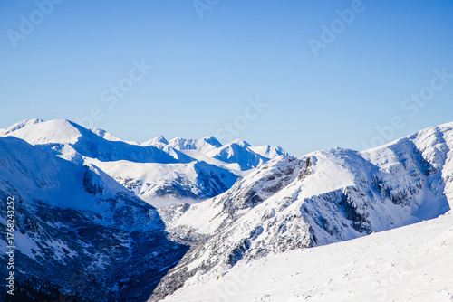 Fototapeta Naklejka Na Ścianę i Meble -  kasprowy Wierch and the surrounding area in winter, Tatra mountains, Poland