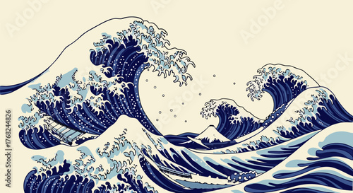 The Great Wave off Kanagawa - A Masterpiece of Japanese Art Depicting Nature's Power and Beauty