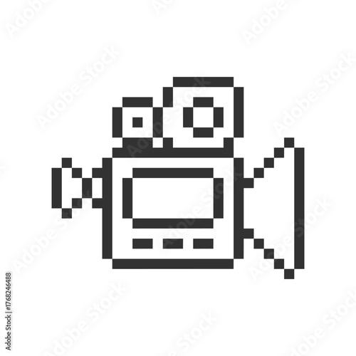 video recorder digital pixel art