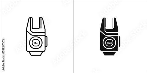 Fishing bite alarm with indicator light