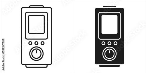 Digital device with screen and dial