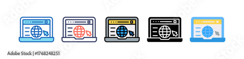 Web Browser multistyle icon