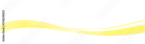 黄色の水彩で描かれた波状のラインの手書きテクスチャ