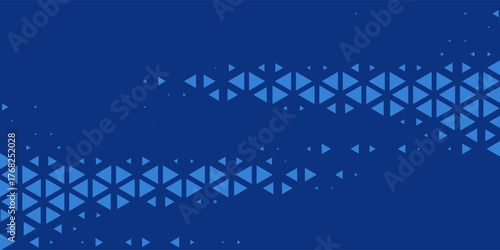 Triangles Halftone Pattern Vector Abstract Geometric Technology Background. Triangular Half Tone Texture. Minimal Style Dynamic Tech Wallpaper