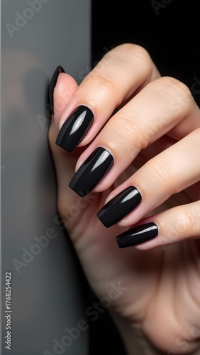 Elegant manicure with a French design
