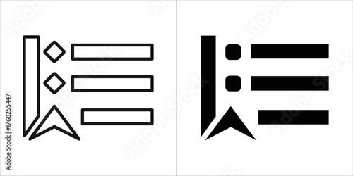 List icon with arrow and checkboxes