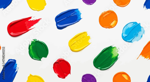 Abstract art background with vibrant paint strokes creating a dynamic and colorful texture