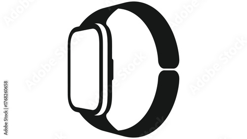 Sleek smartwatch vector illustration scalable eps icon for general use vector