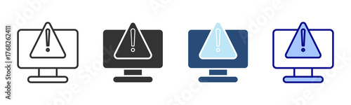 Alert Icon Set. Designed In Multi Style