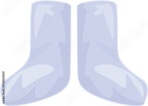 Cozy light blue winter boots providing warmth and comfort during cold weather
