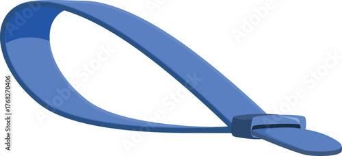 Simple blue wristband with buckle fastening, ideal for events, festivals, or identification purposes