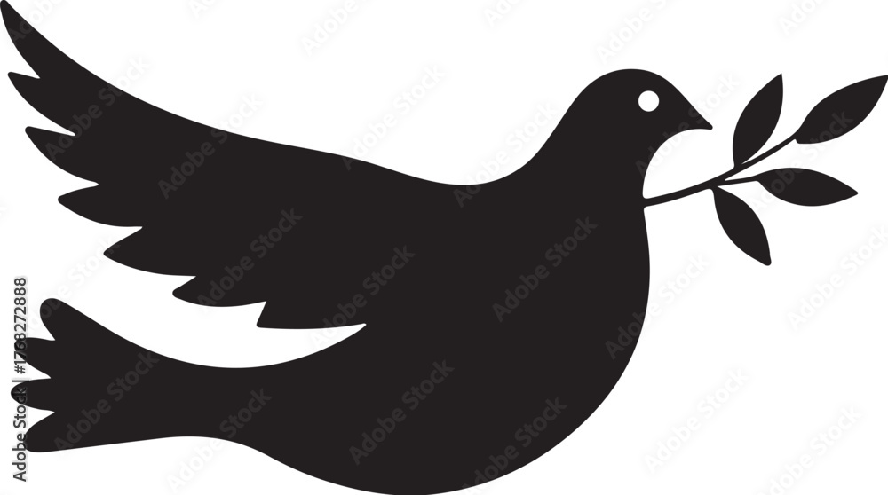 Obraz premium Peace Bird Silhouette Pack