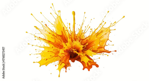 Vibrant explosion of colors and dynamic fluid motion captured in a stunning splash effect