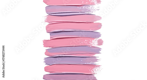 Delicate pink and lavender brushstrokes create a textured backdrop with subtle variations in tone