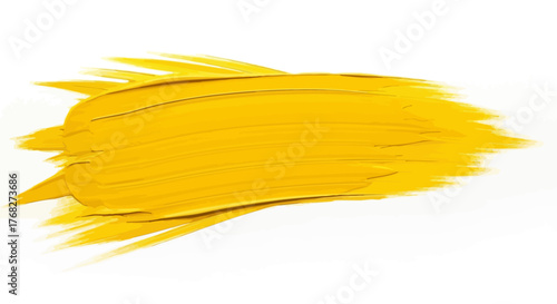 Golden paint stroke accentuating a canvas radiating warmth and artistic expression showcasing