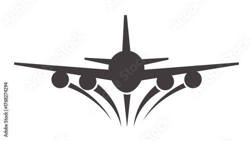 airplane isolated on white background.eps