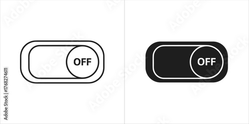 Toggle switch in off position