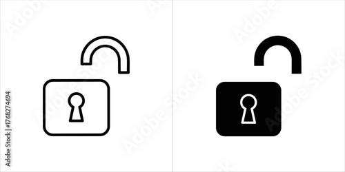 Open padlock icon