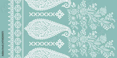 Ethnic Motifs Ikat floral paisley embroidery floral. ikat Saree Sarong oriental pattern traditional.Ikat embroidery style abstract embroidery design for texture,fabric,clothing,wrapping,decoration	
