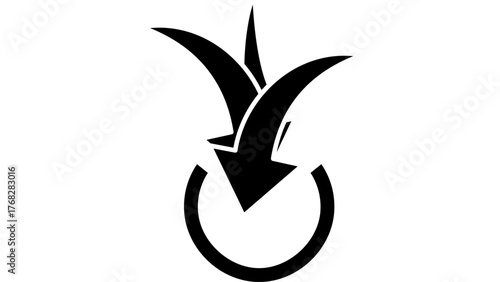 vector illustration of a arrow symbol inon.eps