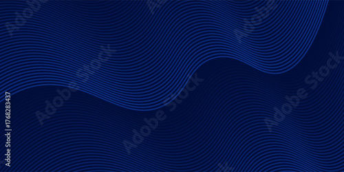 Premium background design with diagonal dark blue lines pattern. Vector horizontal template for digital luxury business banner