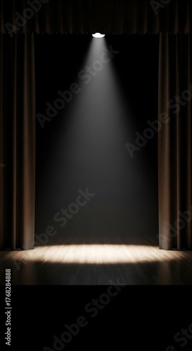 Spotlight on Stage - Dramatic Illumination and Theatrical Presentation.