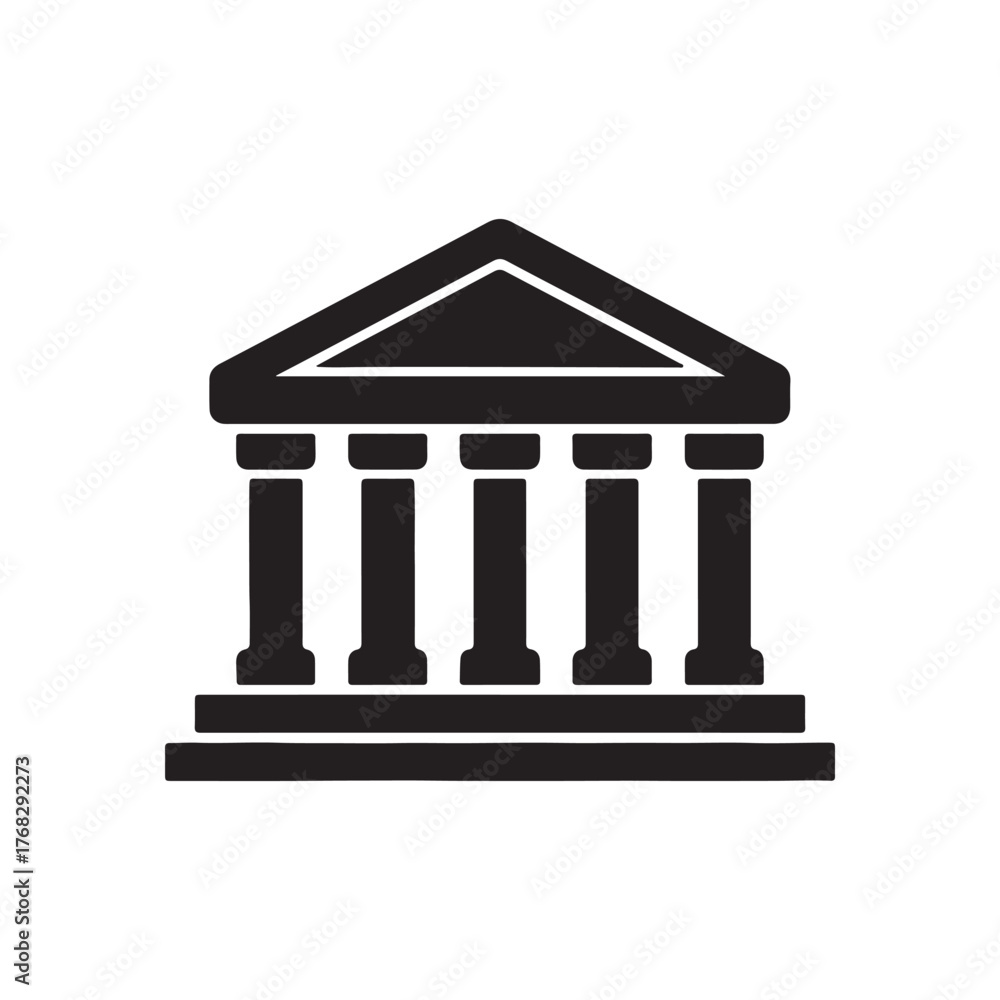 Obraz premium ancient greek column vector illustration