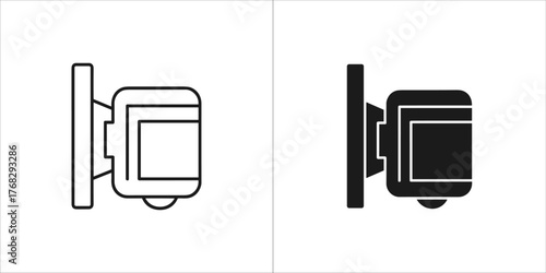 Security motion sensor light for outdoor lighting