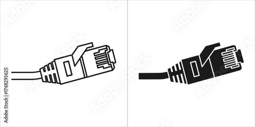 Ethernet network cable connector, rj45 plug
