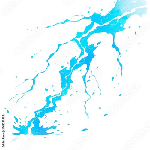 雷のエフェクト、素材、背景なし、グラフィック、イラスト