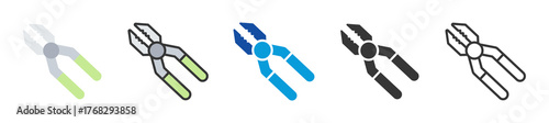 wire stripper icon set multi style various collection