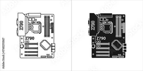 Z790 motherboard electronic component
