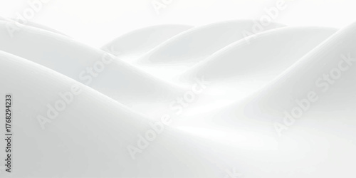 Soft white silk fabric texture background with flowing light curve pattern