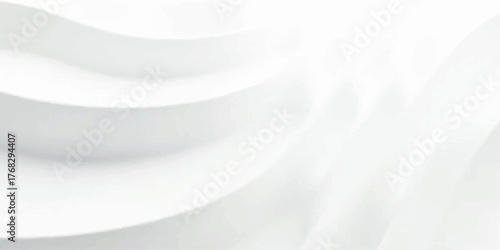 Clean, round, empty white porcelain plate isolated on a white background