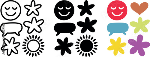 Seamless Pattern Featuring Hand Drawn Style Icons for Creative Digital Projects