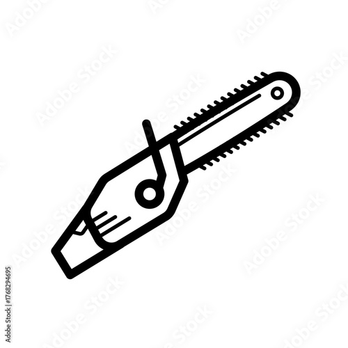 Chainsaw -  vector icon
