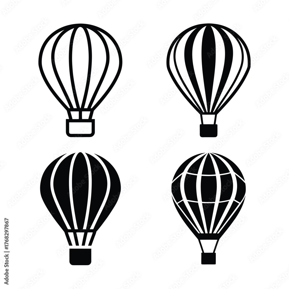 Fototapeta premium hot air balloon vector