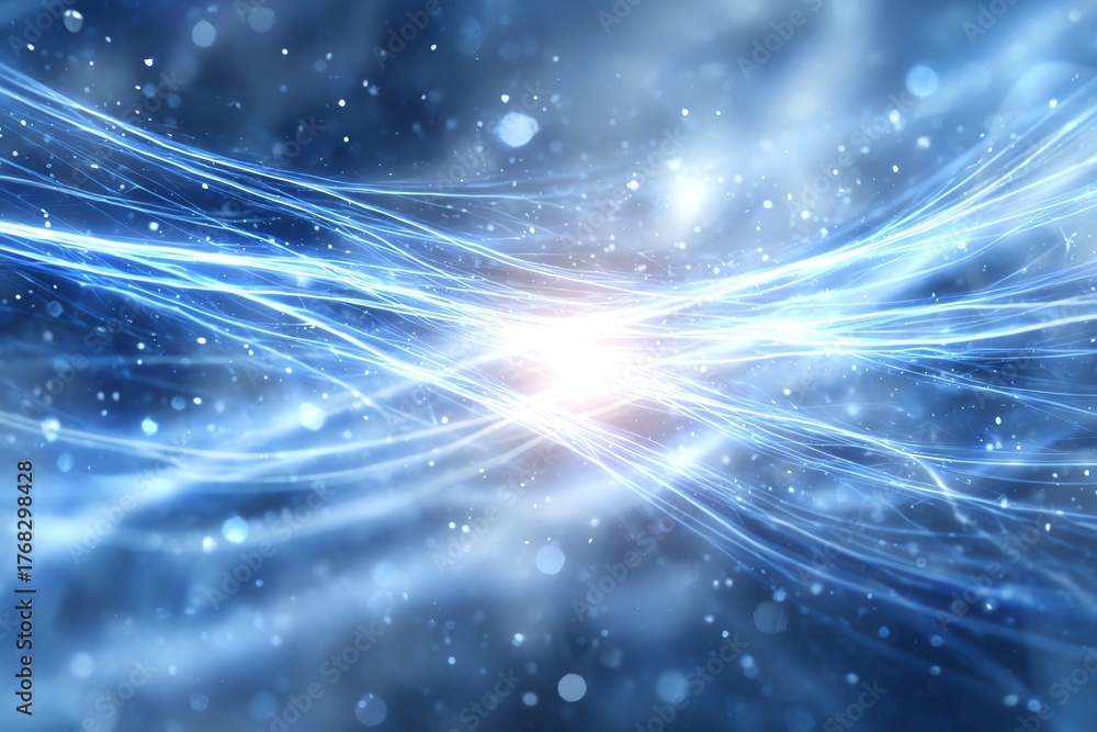 Obraz premium quantum energy corridor