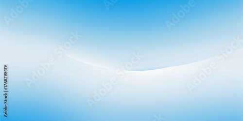 Blue abstract background featuring white clouds high in the sky and horizon for a bright day view