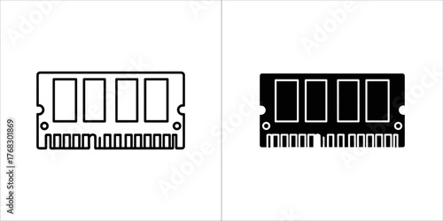 Computer ram module icons