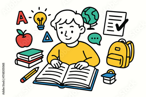 Online Learning Concept Art