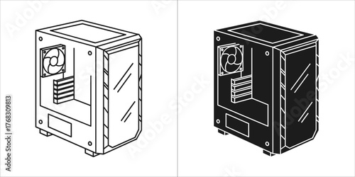 Black and white power bank for your project
